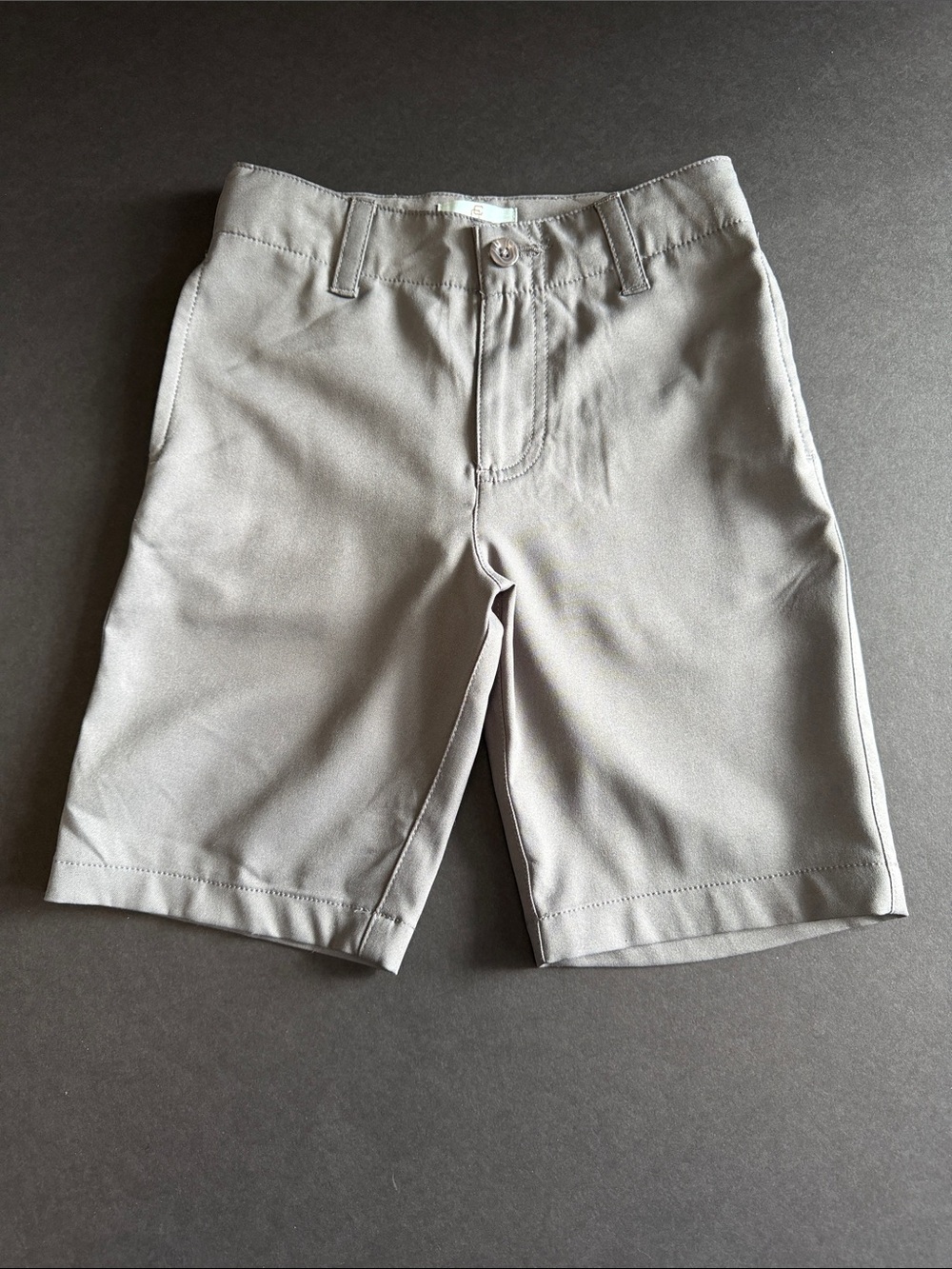 Class Club Men's Light Gray Flat Front Performance Shorts